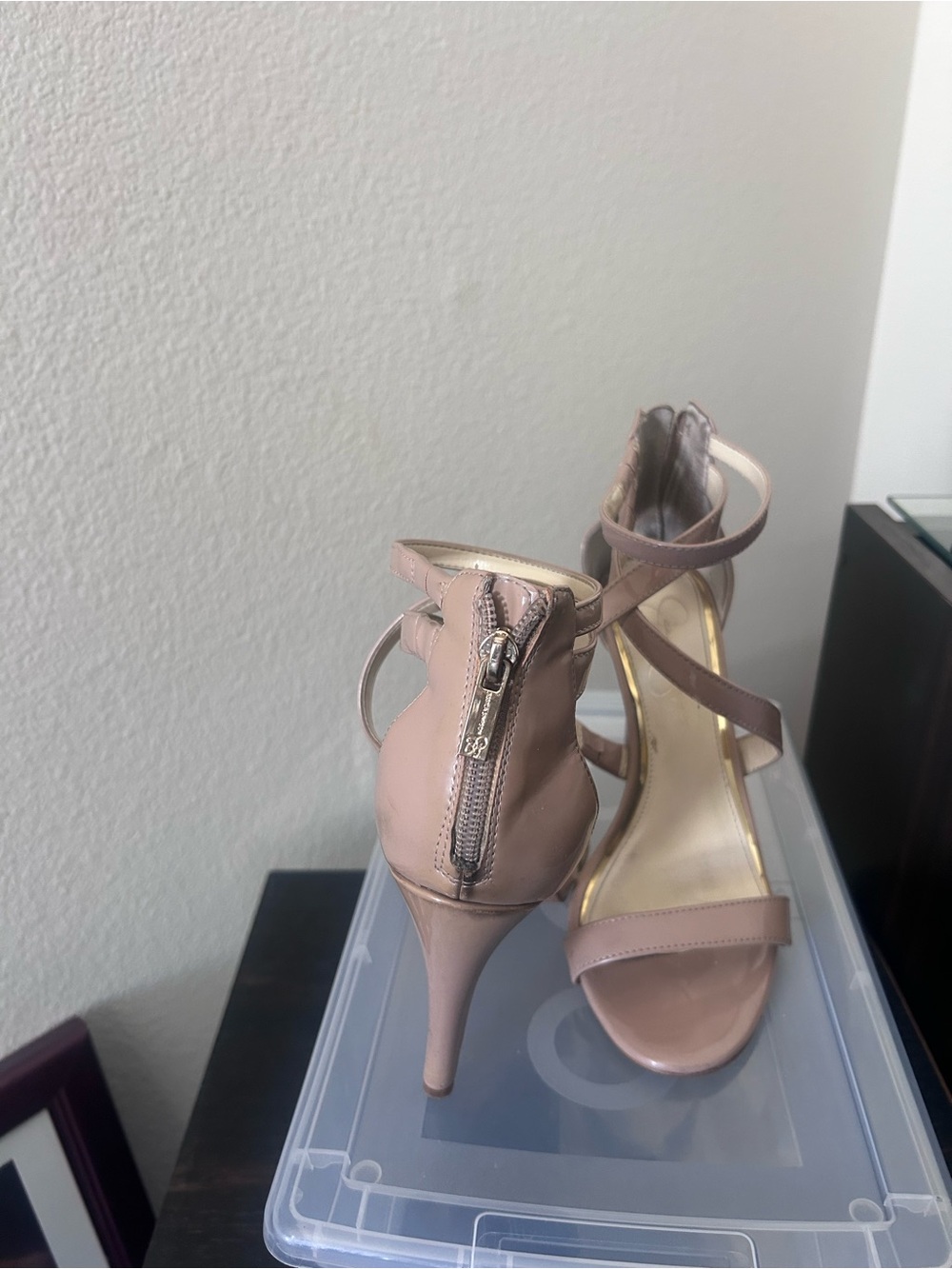 Jessica Simpson Blush Strappy Stiletto Heels